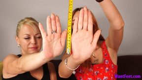 Big & Small Hand Comparison - Comparing Hands - HD MP4