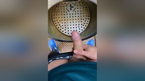 Risky Jerk-off In A Public Urinal In A Dutch Park