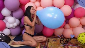 Dani Epic Blow to Pop: Watch Her Inflate a Stunning 16" Balloon Until It Bursts! - 4K