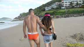 Met him on the beach took him to fuck in the woods