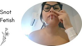 One morning, I was blowing my nose.