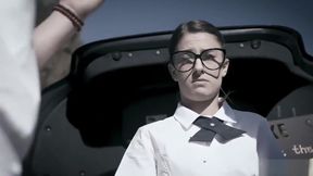Nerdy teen 18+ Takes On Two Bullies Making Them Dp Her