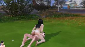 The Sims Sex with Big Boobs Girlfriend