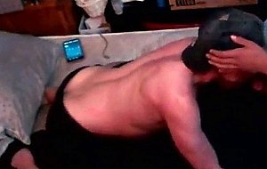 Young alpha training his faggot whore's cunthole