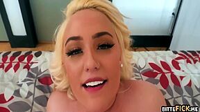 Blonde Chubby Girl Deepthroat And Fucked End With Creampie