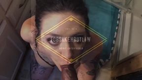 cheating whore tries to keep her voice down while getting pounded