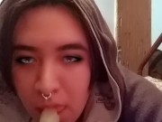 trans dildo casero, cute