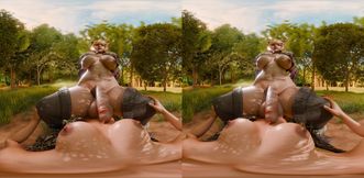 Futa Squirrel Girl on a Dick Swinging Cowgirl Ride