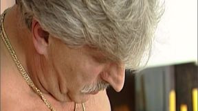 BBC Stretches Blonde Pussy Wide - Granny Eats Pussy