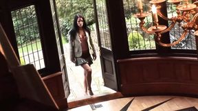 Threesome sex party with Vanessa Hill a horny double