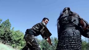 Threesome action with two sexy masseuses