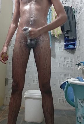 18 Y boy Bathing lonely.