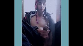 Sexy northern beauty sat down to masturbate on the window and couldn'_t take it anymore and came from anal