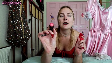 Sensual Diapered sissy hole training with Vika