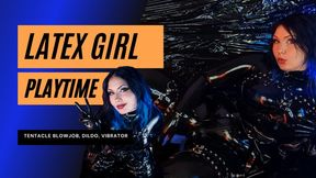 Giant Tentacle Blowjob and more Latex Girl