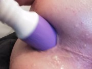 Playing with cum in my ass from BBC