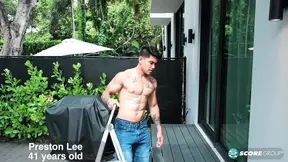 Preston Lee asks a young guy to fix her light. Then she