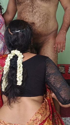 Hot married womens threesome romance with sister husband   Clip 2