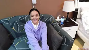Pinay beauty plays hard in sex game with amateur pale Asian
