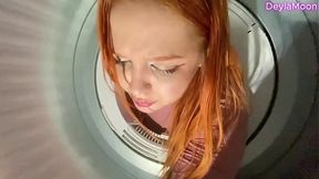 Stepmom Stuck in Washing Machine and Stepson Inserts Huge Cock into Her Pussy: S1E12