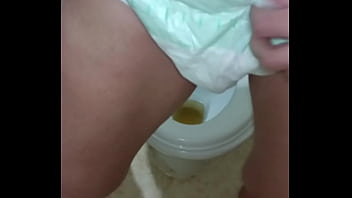 Diaper pee messing around