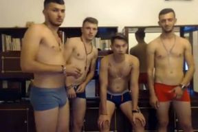 4 Romanian Gorgeous Naked Boys Have Fun On Cam