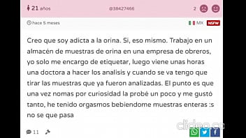 Perra feminista leyendo secretos morbosos con su voz de puta #2 Cuenta como se hizo adicta a la orina