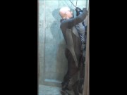 part 1 of watching through the glass -wetsuit guy playing with dummy