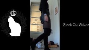 Alice relaxing trampling a carpet (fullbody view)