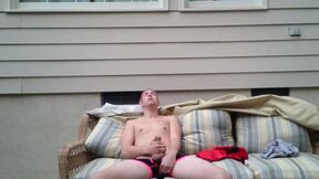 ”Amateur Cole Stroking In The Sunlight”