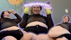CHUGGING margarita's slush - BURPING