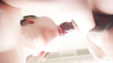 Massive facial neighbor slut tongue skills make him explode