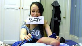 Outrageous! Teen Alessa Savage Swallows Landlord's Huge Cock for Rent Money In XXX Video