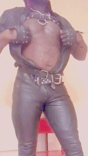 Leather Smoking Big Ass Daddy
