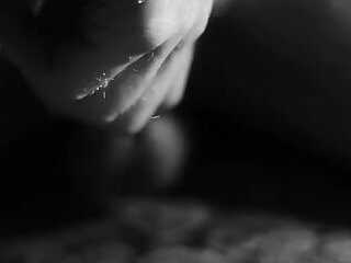 Close Up Artistic Touching in Black and White