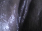 Fat pussy is soaked after cum