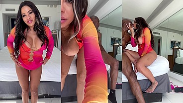 This beautiful sexy Cuban mama name is Luna Star