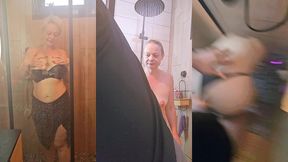 premier jour de vacances chez un fan qui me baise sous la douche hummmm le kiff