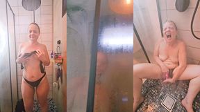 premier jour de vacances chez un fan qui me baise sous la douche hummmm le kiff