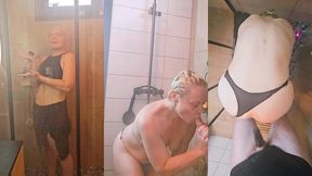 premier jour de vacances chez un fan qui me baise sous la douche hummmm le kiff