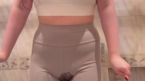 Desperate Hold in Grey Leggings - Water Sounds