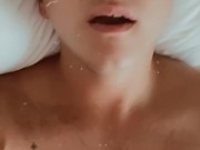 gay guy cums with music jerking off