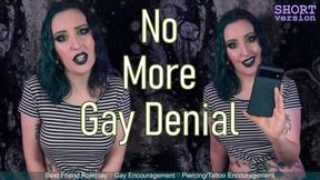 NO MORE GAY DENIAL - Short - Gay Confession Encouragement by Miss Faith Rae with Body Mod Encouragement and Gay Dirty Talk Grindr Swiping - 4k