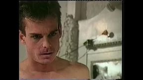 Trans MILF in Lingerie Ass Fucks a Man and Then They Cum Together with Double Handjob