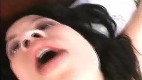 Teen Asian beauty gets deep fucked and swallows cum