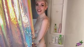 spying step brother catches me in the shower