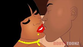 The Body xxx takes a hot shower then gets her big black tattooed ass fucked by a bbc