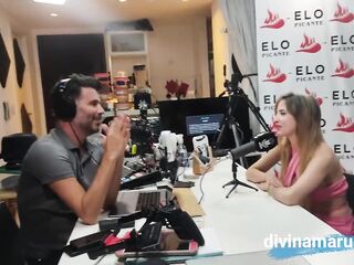 Detras de Escena del Clip Porno del 3Some de DivinaMaruuu en el Cuarto Picante de Elo Podcast