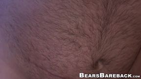 Big bear Rex Blue eats and breeds bottom slut Rusty G