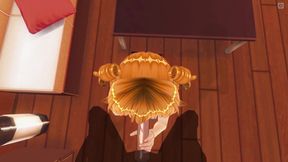 3D Hentai POV redhead girl sucks cock until you cum